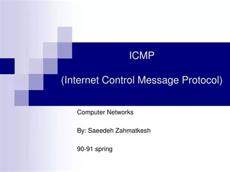 Ppt Icmp Internet Control Message Protocol Powerpoint Presentation Id 2611456