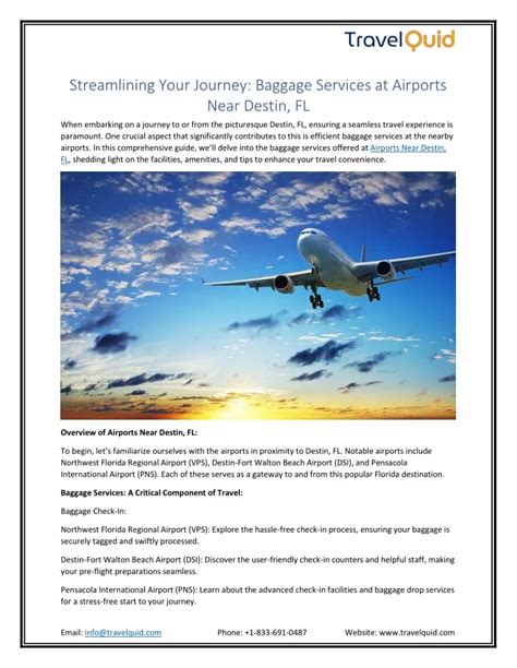 Ppt Navigating Your Journey Unveiling Airports Near Destin Fl