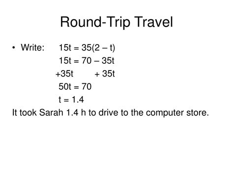 Ppt Round Trip Travel Powerpoint Presentation Free Download Id 5758663