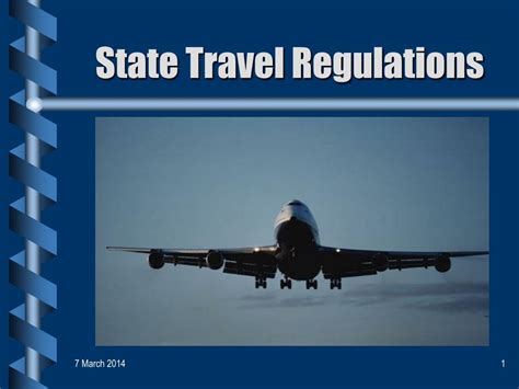 Ppt State Travel Regulations Powerpoint Presentation Free Download