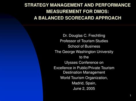 Ppt Strategy Management And Performance Measurement For Dmos A