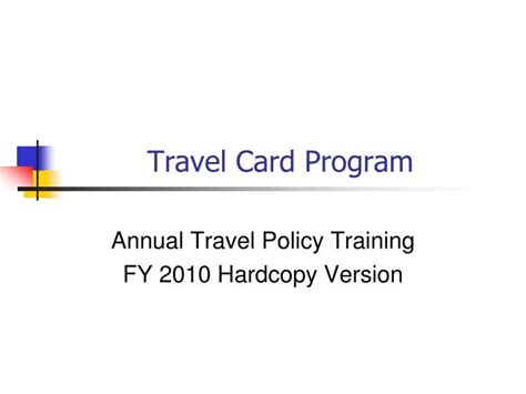 Ppt Travel Card Program Powerpoint Presentation Id 270490