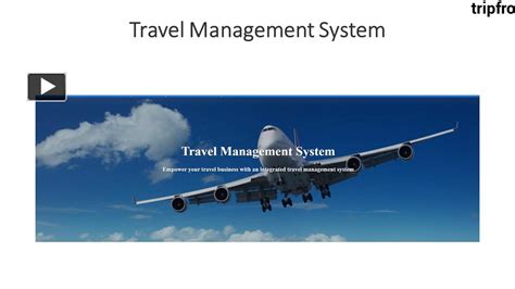 Ppt Travel Management System Travel Management Systems Powerpoint