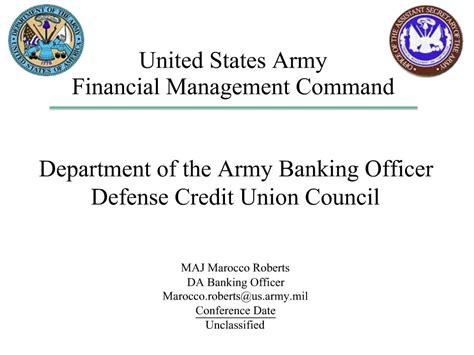 Ppt United States Army Financial Management Command Operational