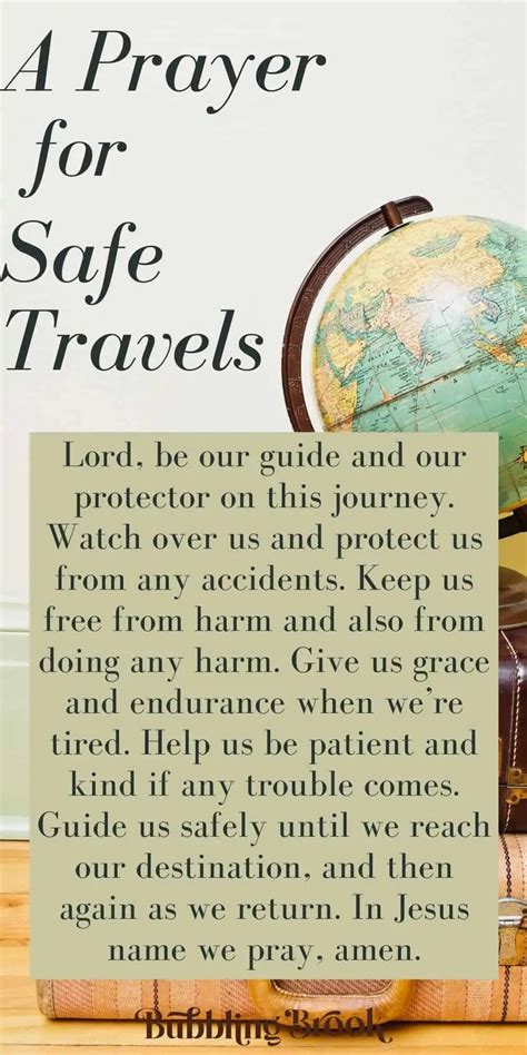 Prayer For Safe Travel And Protection