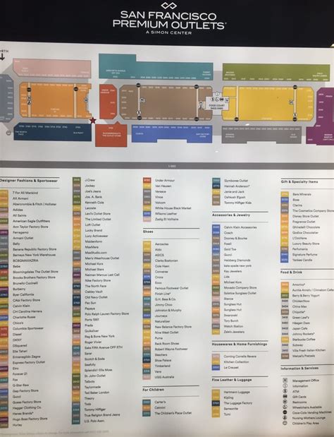 Premium Outlets Store List Paul Smith