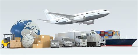 Premium Photo International Transportation Land Air And Sea