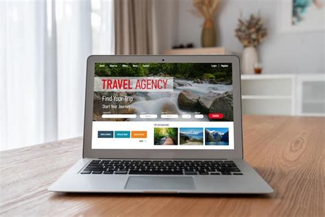 Premium Photo Online Travel Agency Website For Modish Search And