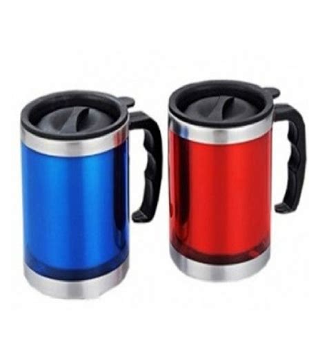 Premium Stainless Steel Travel Coffee Mugs With Lids Set Of 2 Premium