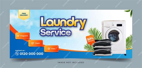 Premium Vector Laundry Service Horizontal Banner