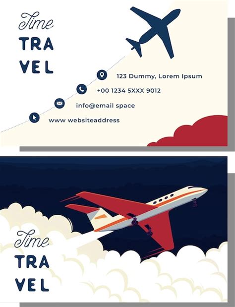 Premium Vector Travel Agency Business Card Templates