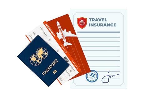 Premium Vector Travel Insurance Policy Advertising Concept Safe Plane