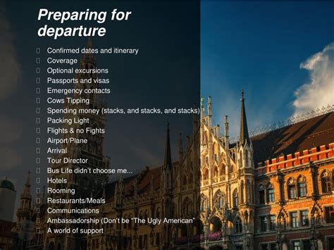 Preparing For Departure Ppt Download