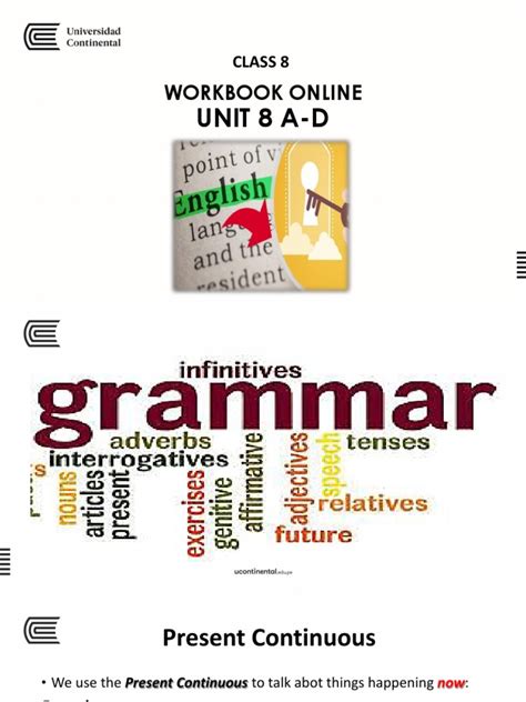 Present Continuous Tense And Traveling Phrases A Workbook On The