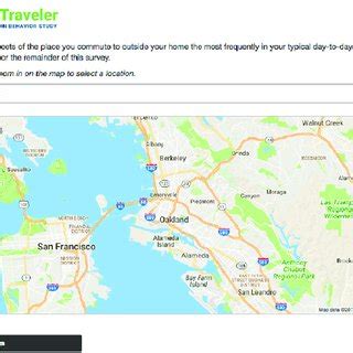 Primary Destination Address And Map Tool Used To Collect Information On