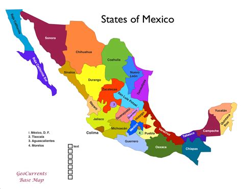 Printable Mexico Map