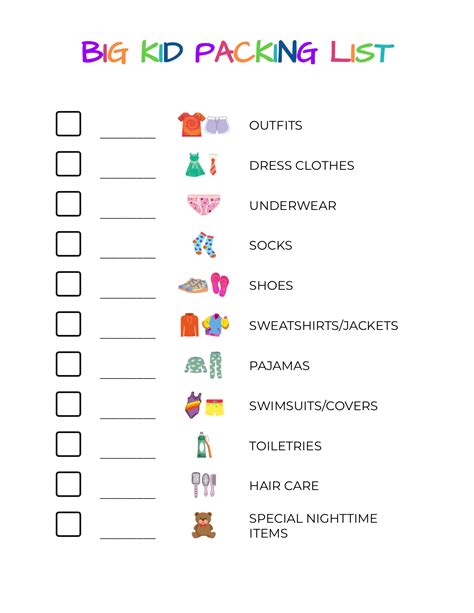 Printable Packing List For Toddlers Toddler Carry On Packing List