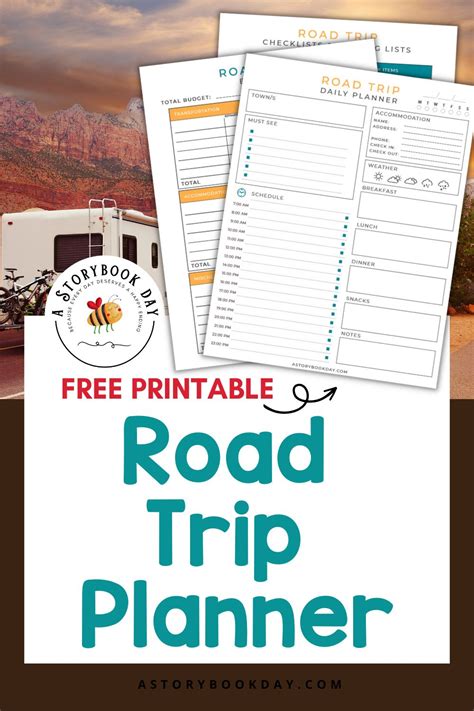 Printable Road Trip Planner