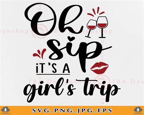 Prints Digital Prints Art Amp Collectibles Girls Vacation Svg Girls Weekend Svg Sassy Girl Trip