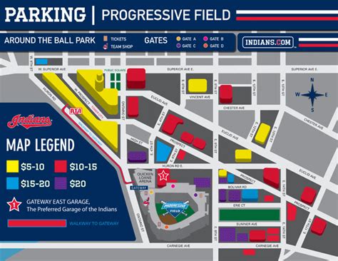 Progressive Field Parking Guide Maps Tips Deals Spg