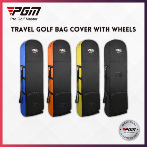 Promo Pgm Cover Golf Bag Travel Aviation Roda Wheels Sarung Penutup Tas