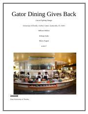 Proposal Enc Docx Gator Dining Gives Back Gators Fighting Hunger