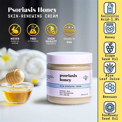 Psoriasis Honey Skin Renewing Cream Intense Moisturizing For Dry