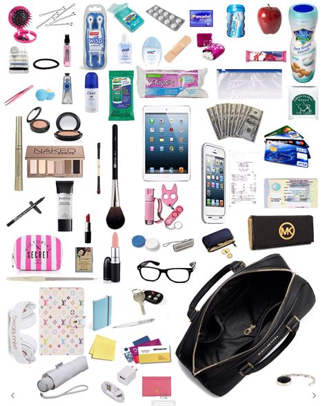 Purse Must Haves Travel Bag Essentials School Survival Kits Purse