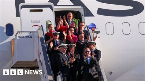 Qantas Completes Test Of Longest Non Stop Passenger Flight Bbc News