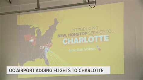 Quad Cities Airport Announces Daily Service To Charlotte Nc Wqad Com