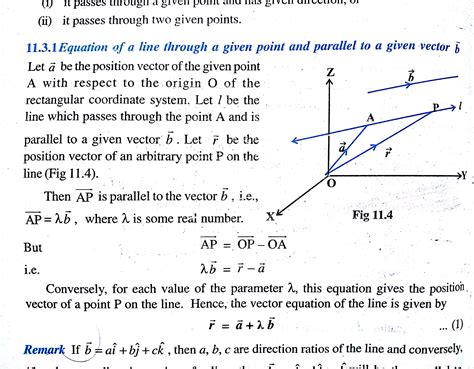 Question Video Finding The Vector Equation Of A Straight Line That Passes Through A Given Point