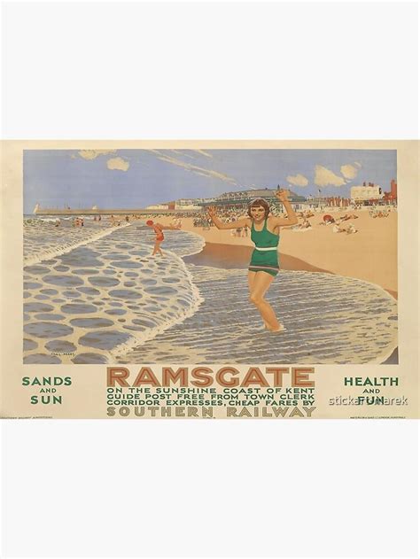 Ramsgate Vintage Travel Poster Poster By Stickart Marek Vintage