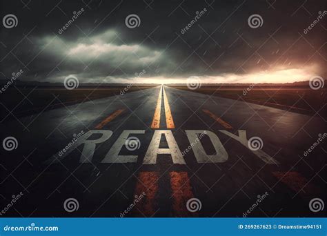 Ready Road Ahead Destination Future Stock Image Image Of Cloud Feady