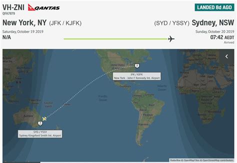 Record Breaking Direct Flight From New York To Sydney With 49