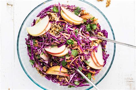 Red Cabbage Salad With Apples And Walnuts Sunkissed Kitchen