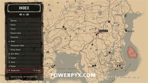 Red Dead Redemption 2 Stagecoach Fast Travel Locations