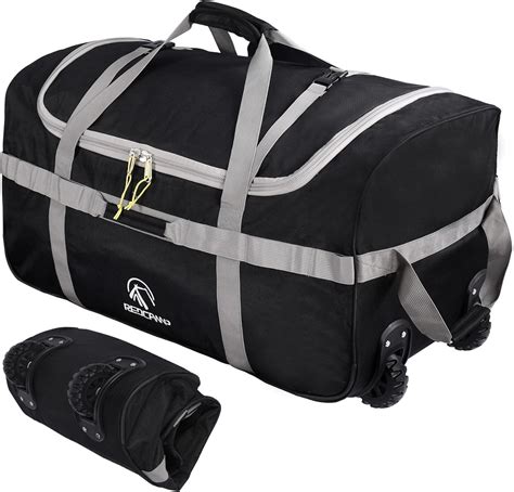 Redcamp 85L Duffle Bag With Wheels Large Foldable Travel Duffel Bag