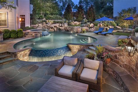 Resort Style Backyard Custom Pools Pool Backyard Inspo