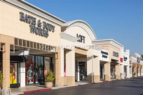 Retail Stores At 5 Points Plaza In Huntington Beach Socal Stock