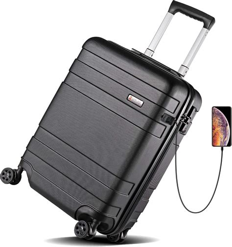 Reyleo Lightweight Abs 21 Inch Hard Shell Travel Carry On Cabin Hand