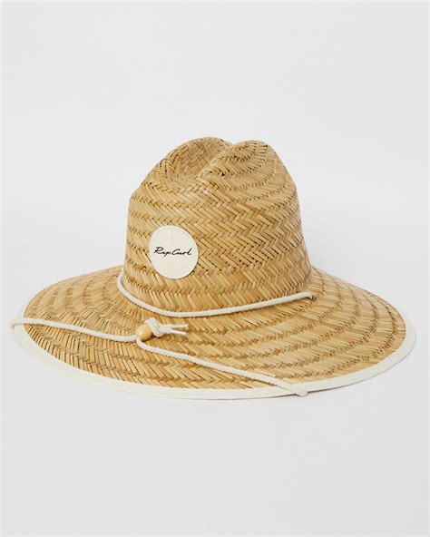 Rip Curl Script Straw Sun Hat Natural Surfstitch