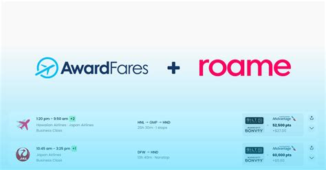 Roame Travel Awardfares The Killer Combo For Searching Award Travel