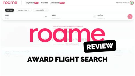 Roame Travel Limited Time Award Travel Deals Award Flight Search Amp Booking