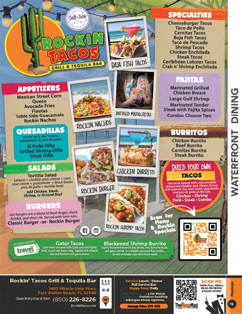 Rockin Tacos Grill Tequila Bar Menu Coupons The Menu Mag