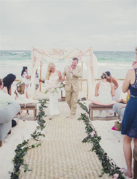 Romantic Destination Wedding In Tulum Mexico Taylea Robin Green