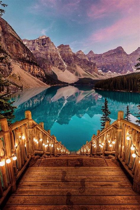 Romantic Honeymoon Destinations Moraine Lake Alberta Canada Beautiful Places To Travel Romantic