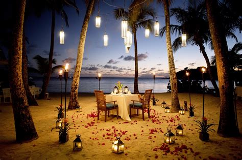 Romantic Honeymoon Dinner Fotografi Alam Thailand Fotografi