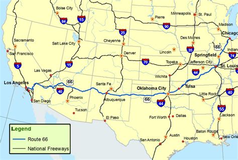 Route 66 Road Trip Planner Examples And Forms