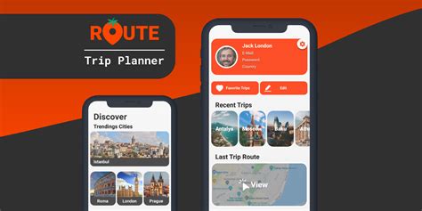 Route Trip Planner App Figma