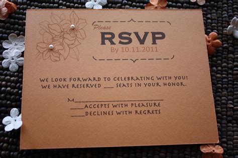 Rsvp Response Card Response Cards Rsvp In Your Honor